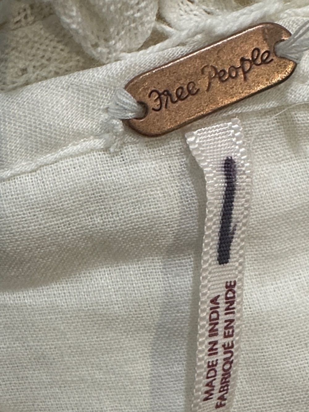 Free People Ivory Crochet Maxi Skirt - Picture 8 of 9